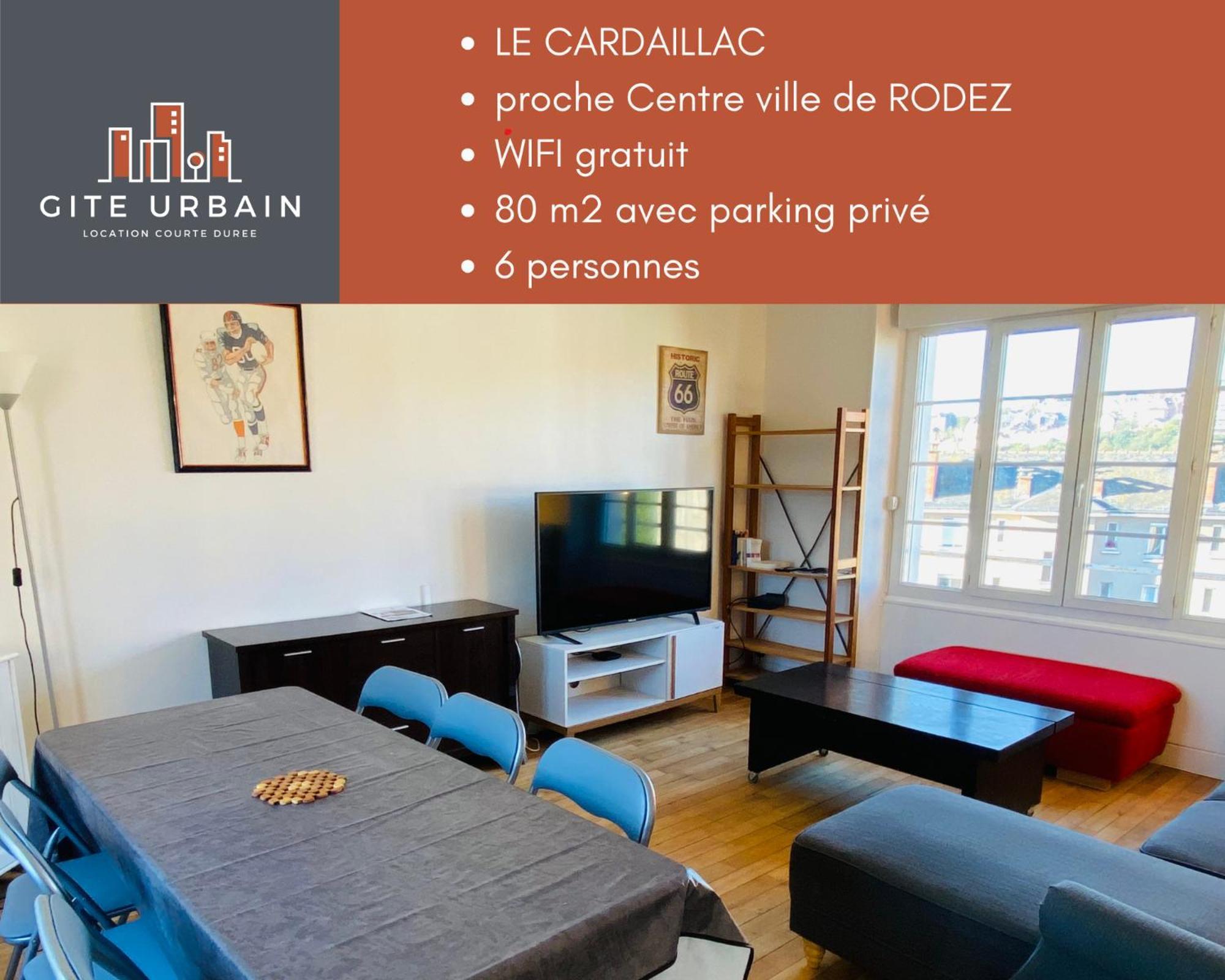 Appartement T4 Cite Cardaillac, Parking Prive, Wifi Rodez Kültér fotó